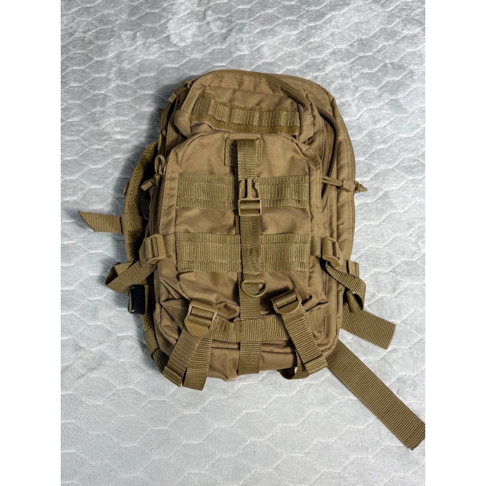 Mercury Tactical Gear Combat Mission Backpack Coyote Tan Hydration Compatible